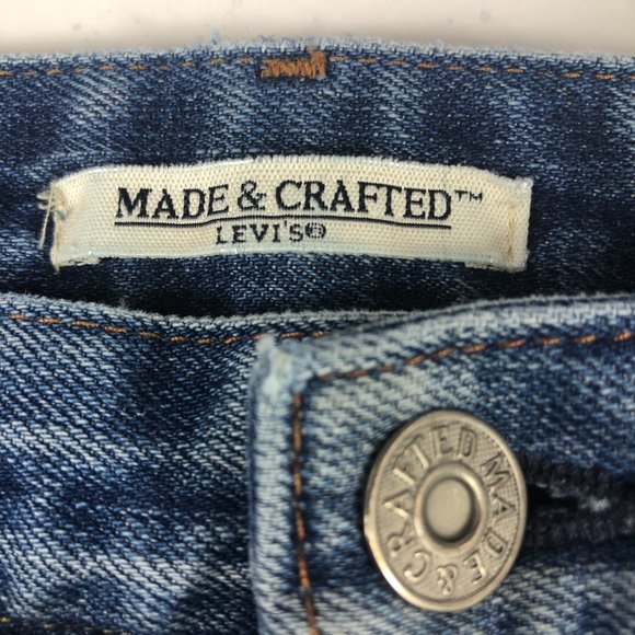 Levi's Made & Crafted Jeans Men's 31 X 31* Tack Slim Fit Blue Distressed Denim - Picture 5 of 16